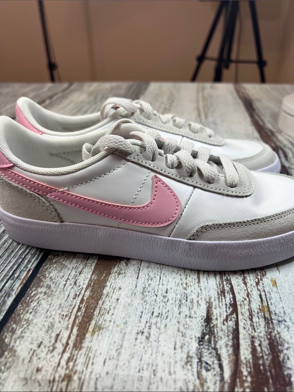 Nike Court Legacy Kids Sneakers – White/Pink – Youth Size 3.5Y